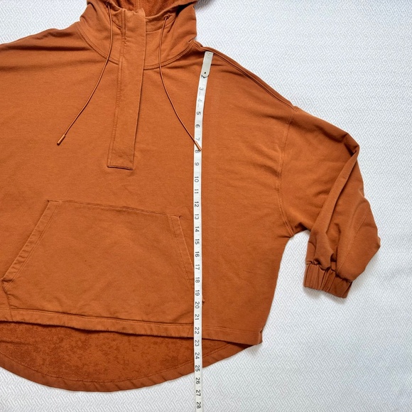 KNIX Oversized Hoodie "Good To Go" in Rust-Caramel Brown Size XL w Pocket - Picture 8 of 12